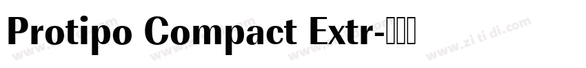 Protipo Compact Extr字体转换